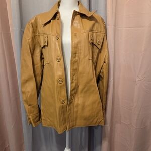 Men's Tan Leather Jacket